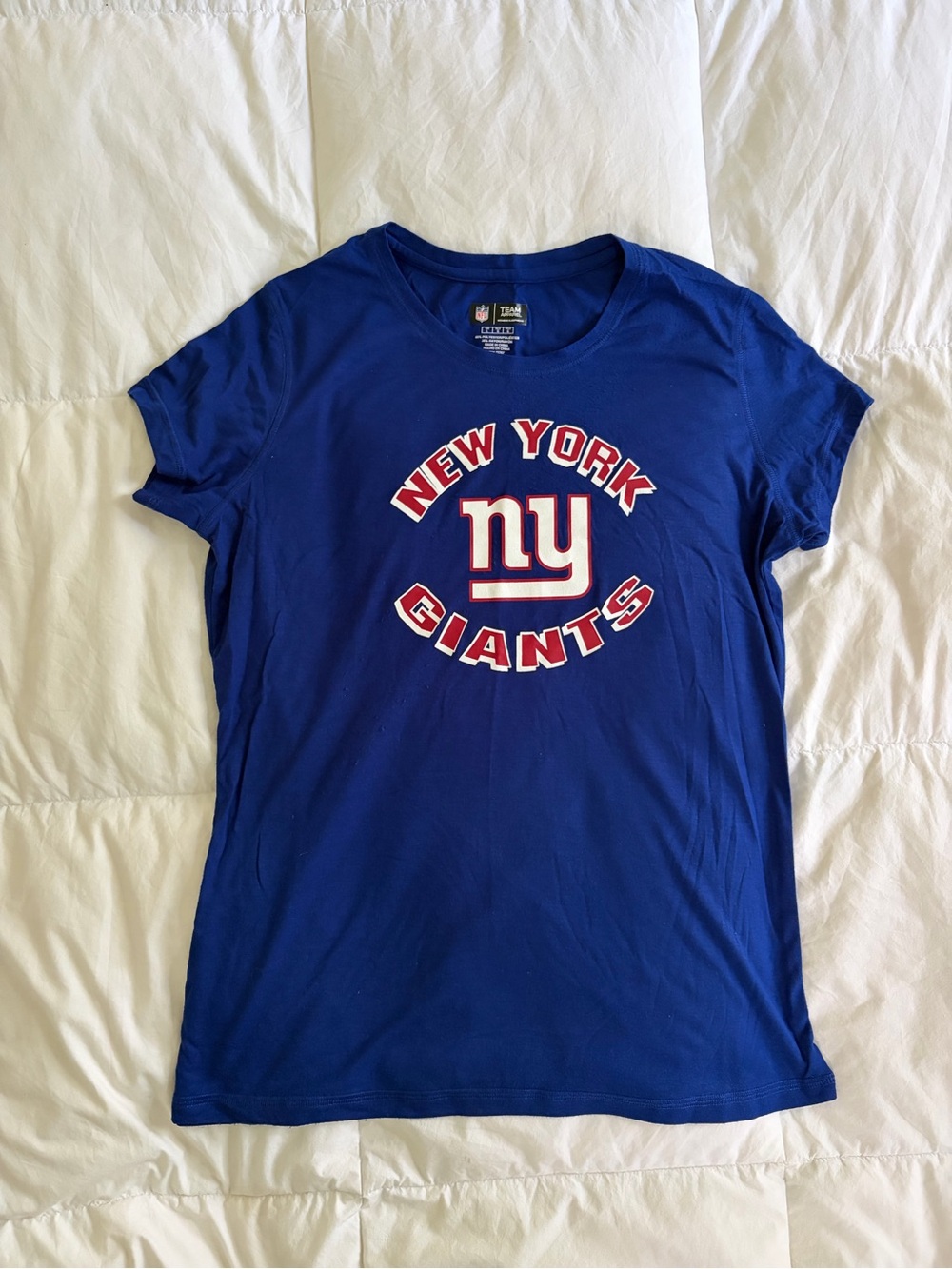 New York Giants Women's Blue Graphic Tee